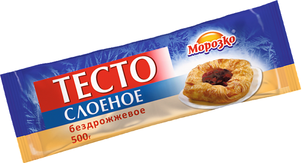 Тесто слоеное дрожжевое Морозко, г - купить с доставкой в Ростове-на-Дону - STORUM
